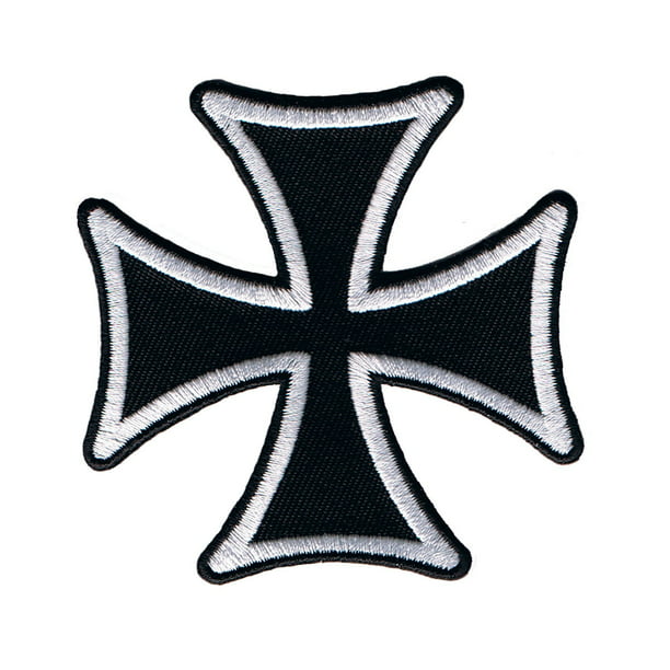 Black Iron Cross Patch